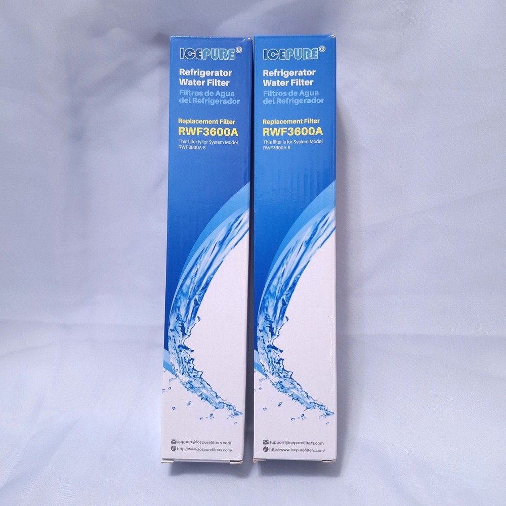 2pk ICEPURE RWF3600A Refrigerator Water Filter Replacement for GE‎ RWF3600A-S